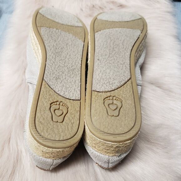 Bobs Skechers Women's Canvas Wedges Flats l - Picture 6 of 7